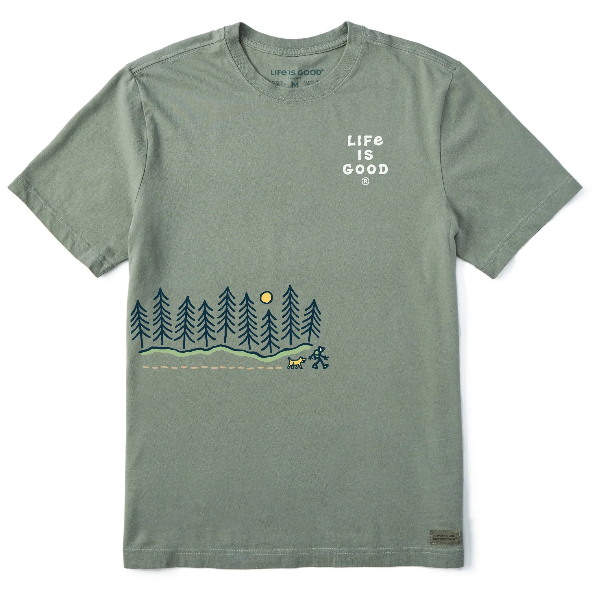 Men's Hiking in the Woods Medley Short Sleeve Tee sold by Life is Good