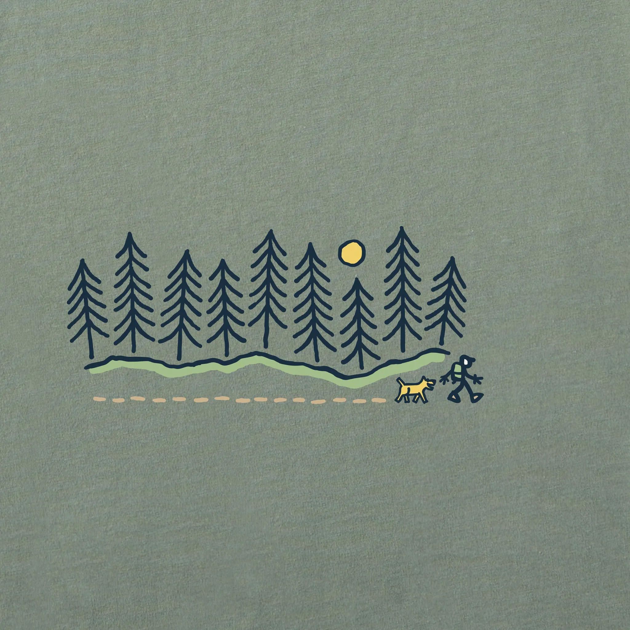 Men's Hiking in the Woods Medley Short Sleeve Tee sold by Life is Good product image thumbnail 5