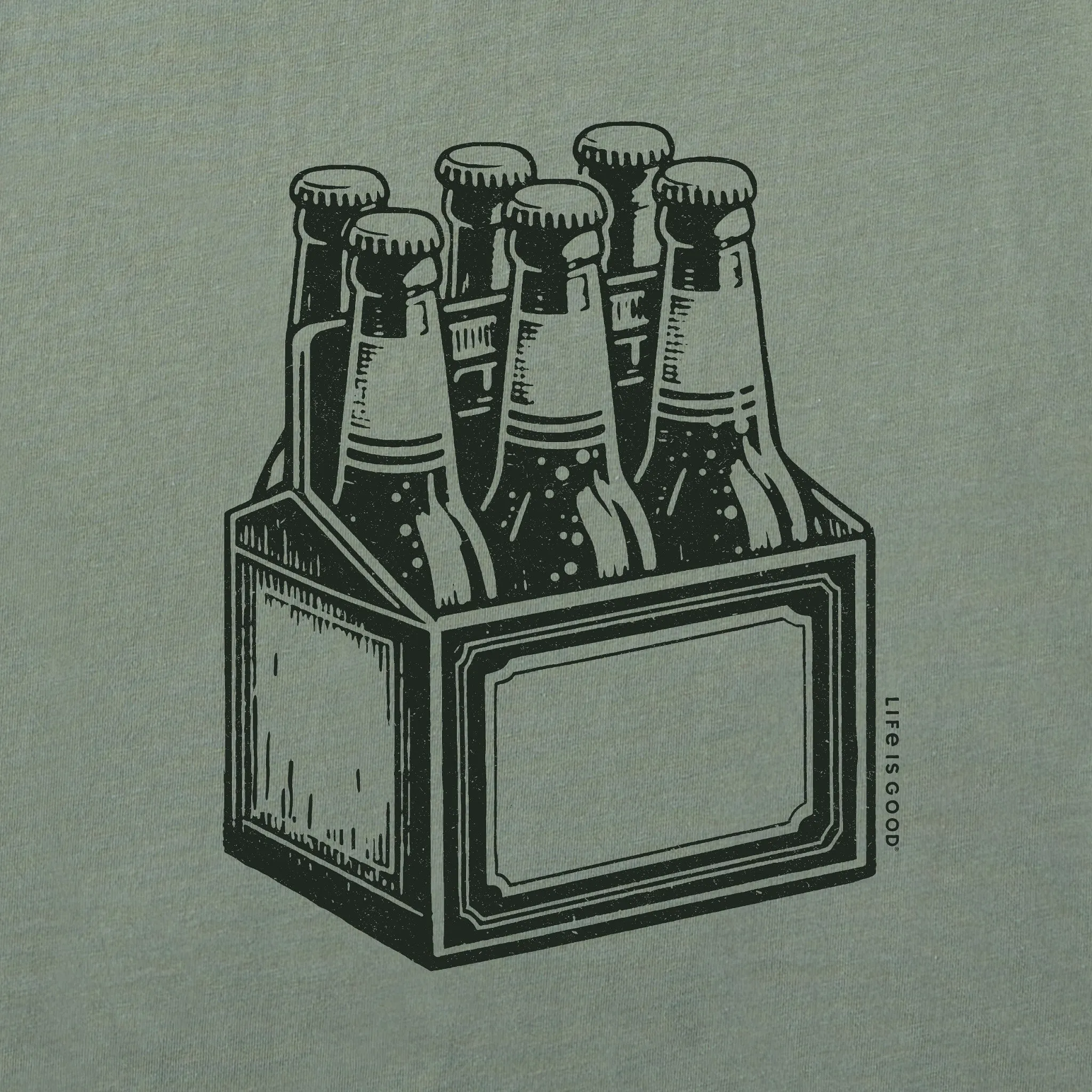 Men's Workin on My Six Pack Short Sleeve Tee sold by Life is Good product image thumbnail 5