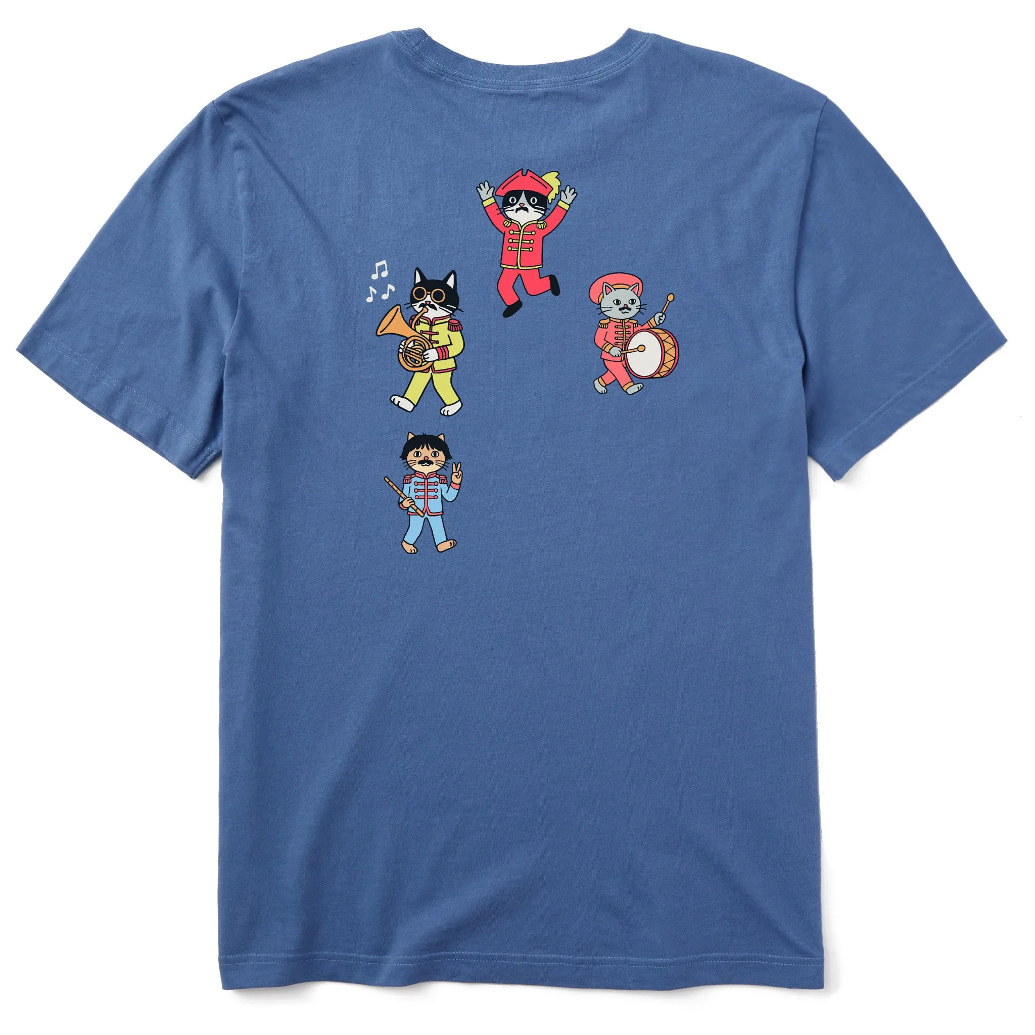 Men's Come Together Right Meow Cats Short Sleeve Tee sold by Life is Good product image thumbnail 2