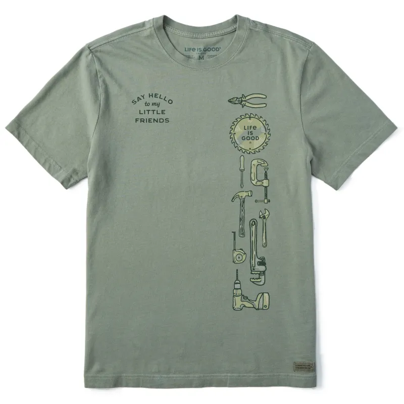 Men's Say Hello to My Litlte Friends Tools Short Sleeve Tee sold by Life is Good