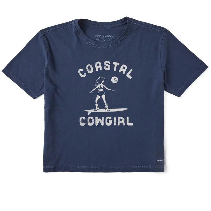 Women's Coastal Cowgirl Short Sleeve Crusher Boxy Tee sold by Life is Good