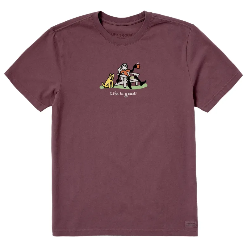 Men's Jake and Rocket Coffee Short Sleeve Crusher Tee made by Life is Good