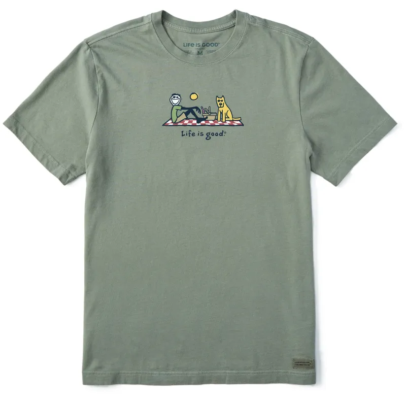 Men's Jake and Rocket Picnic Short Sleeve Tee sold by Life is Good