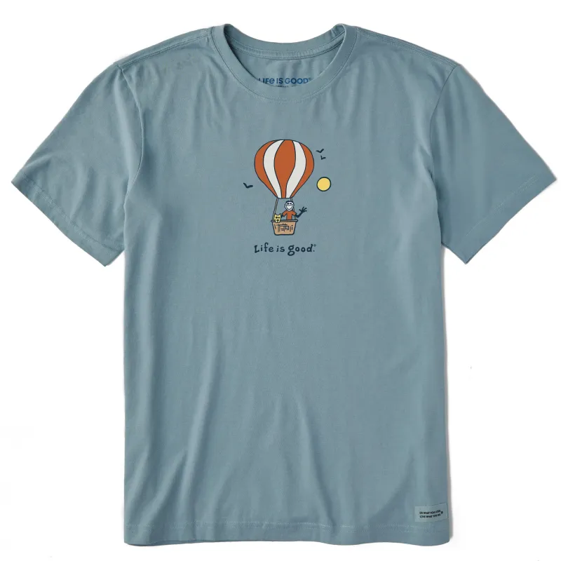 Men's Jake and Rocket Balloon Short Sleeve Crusher Tee sold by Life is Good