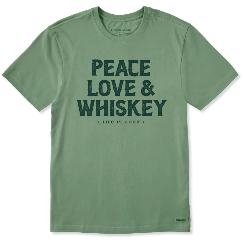 Men's Wordsmith Whiskey Short Sleeve Crusher Tee sold by Life is Good