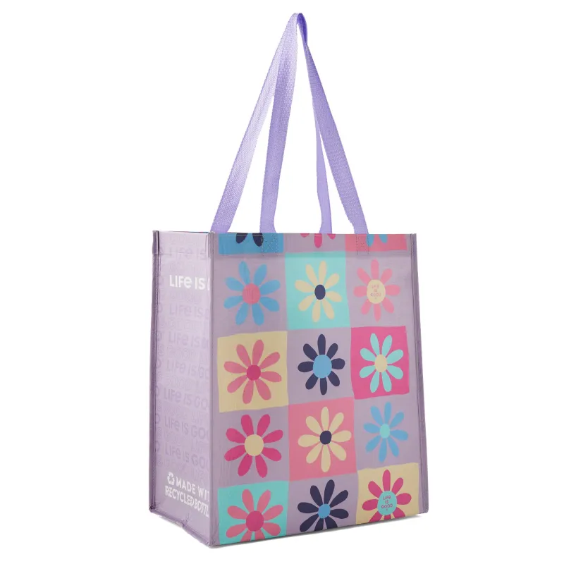 Adult Unisex Have a Nice Daisy Squares The Good Tote sold by Life is Good