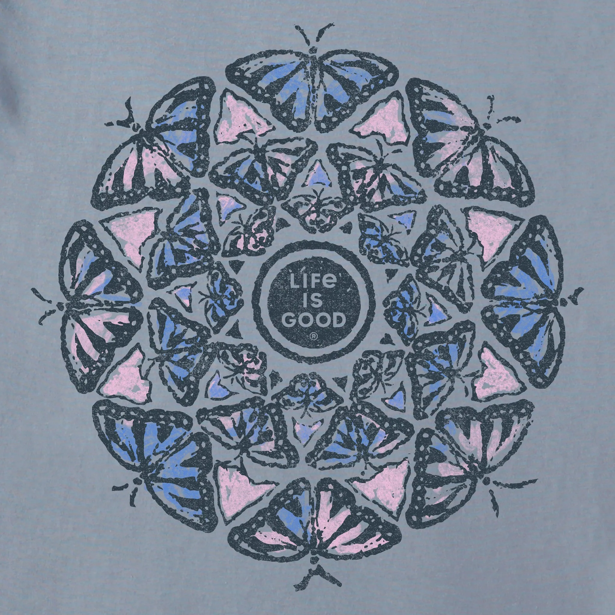 Women's Hand Drawn Butterfly Mandala Crusher-FLEX Hoodie Tunic sold by Life is Good product image thumbnail 2