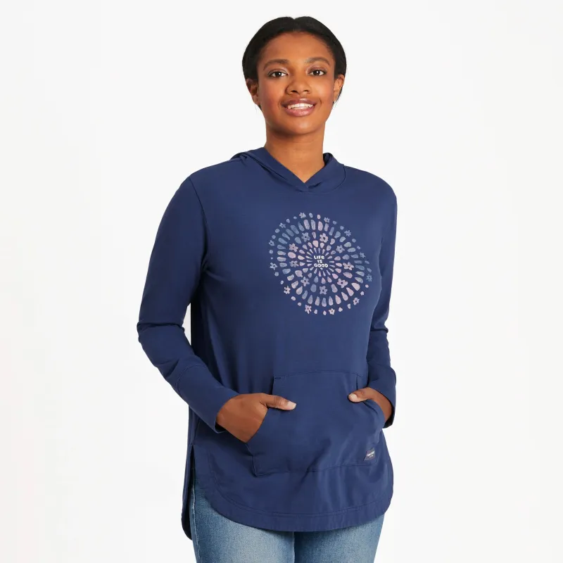 Women's Joy Explosion Crusher-FLEX Hoodie Tunic sold by Life is Good
