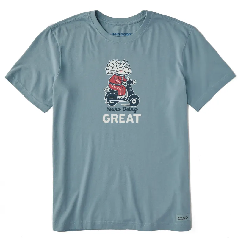 Men's You're Doing Great Short Sleeve Crusher Tee sold by Life is Good