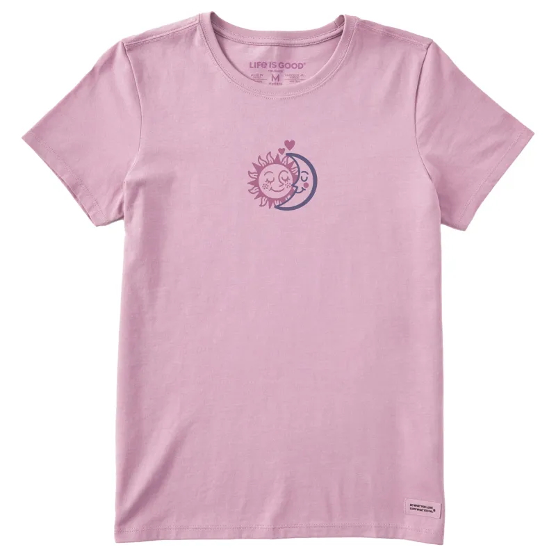 Women's Sun and Moon Short Sleeve Crusher Tee sold by Life is Good
