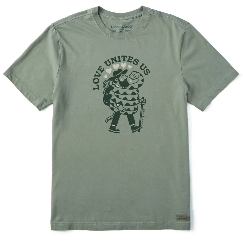 Men's Love Unites Us Boa Short Sleeve Tee sold by Life is Good