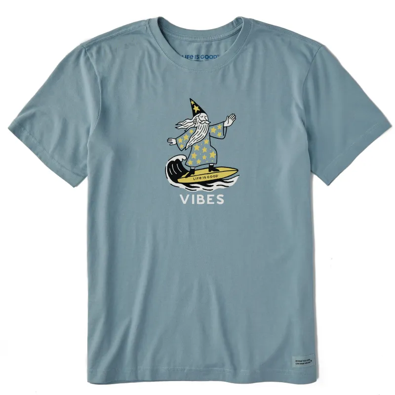 Men's Vibes Wizard Short Sleeve Crusher Tee sold by Life is Good
