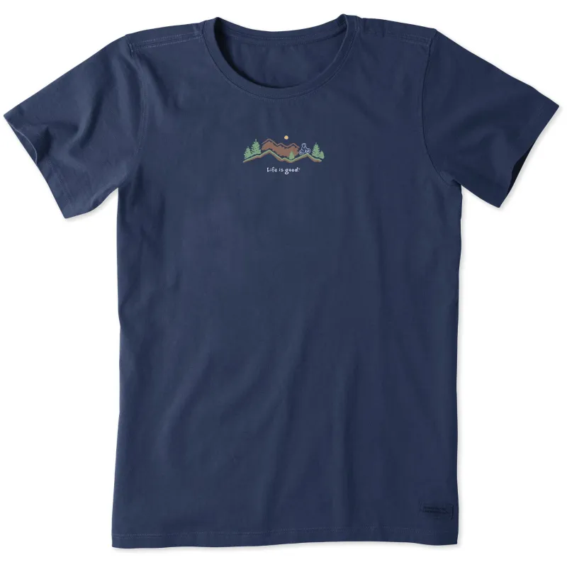 Women's Bike Vista Short Sleeve Crusher Tee sold by Life is Good