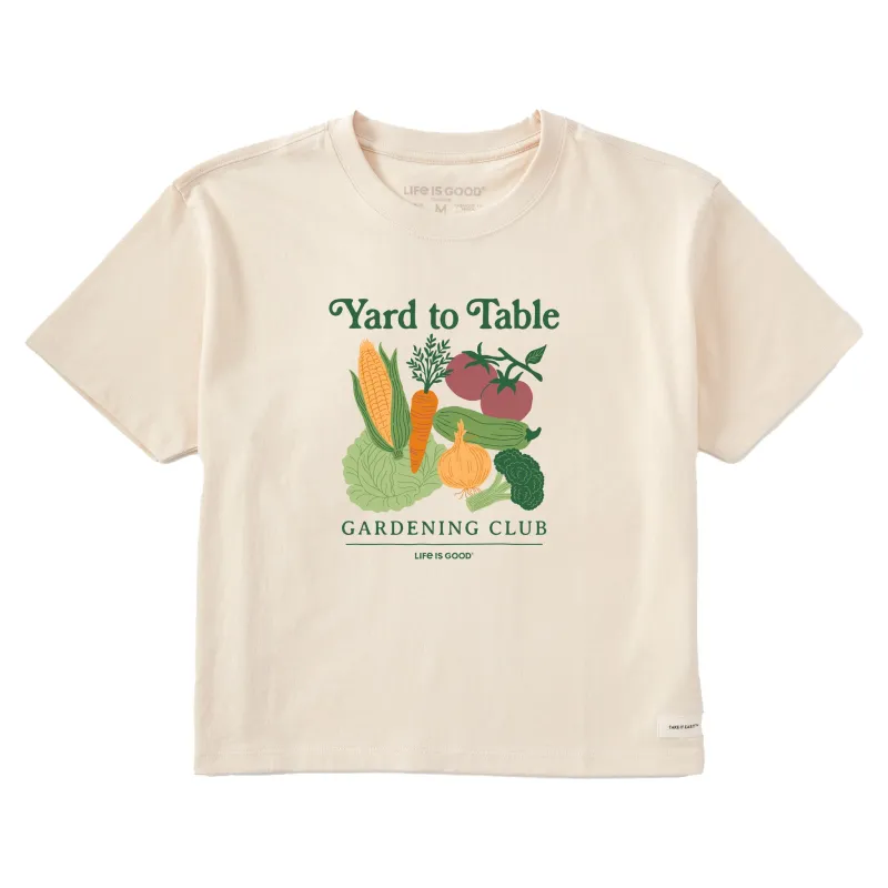 Women's Yard to Table Short Sleeve Crusher Boxy Tee sold by Life is Good