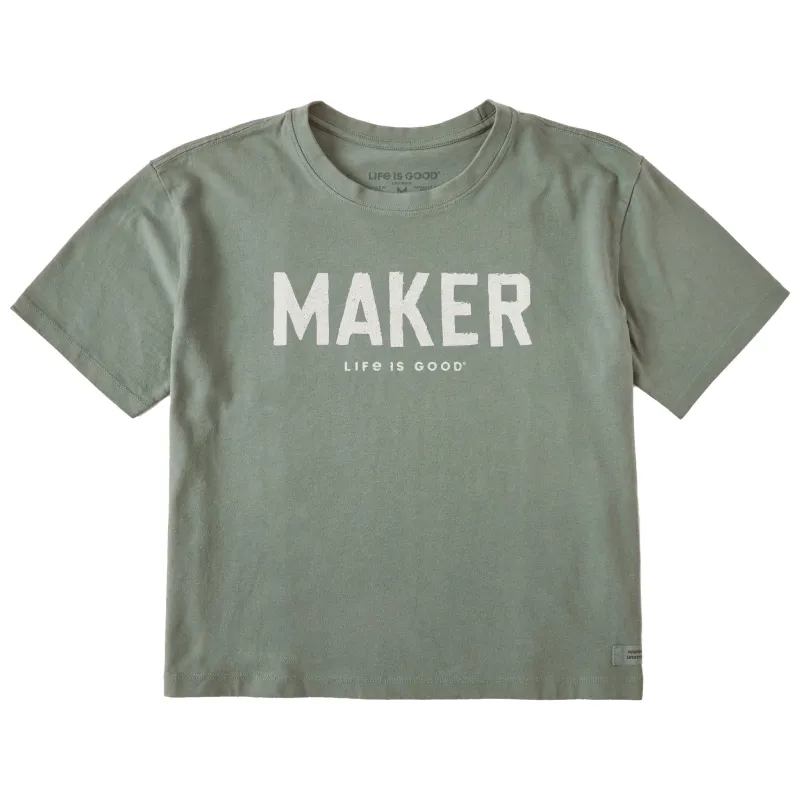 Women's Maker Short Sleeve Crusher Boxy Tee sold by Life is Good