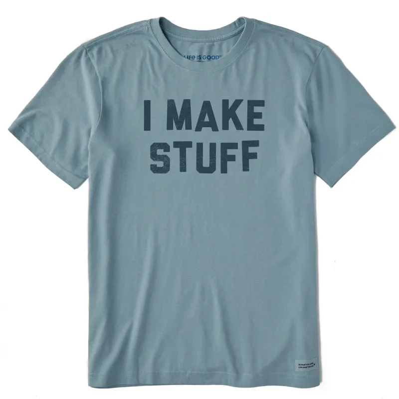 Men's I Make Stuff Short Sleeve Crusher Tee sold by Life is Good