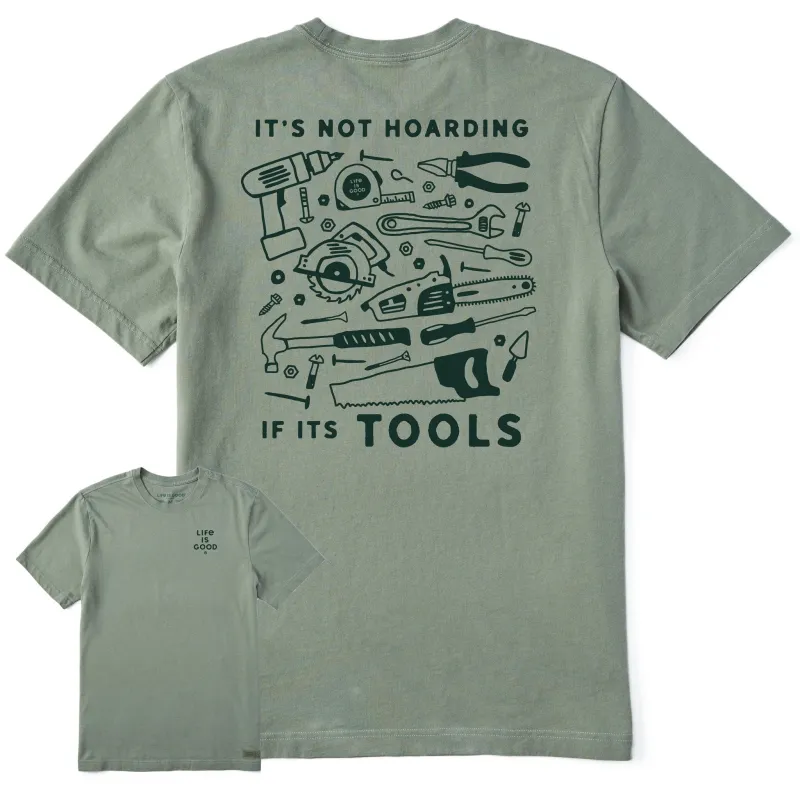 Men's It's Not Hoarding if it's Tools Short Sleeve Tee sold by Life is Good