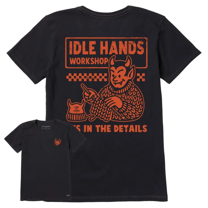 Women's Idle Hands Workshop Short Sleeve Crusher Tee made by Life is Good