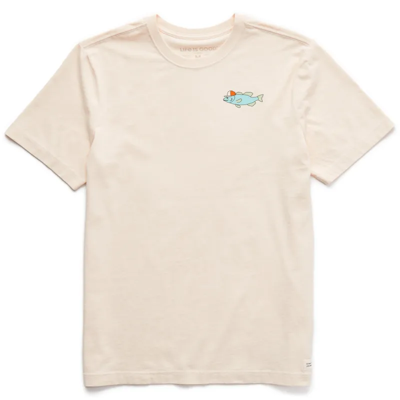 Men's Bert's Smile Fish Short Sleeve Crusher Tee sold by Life is Good