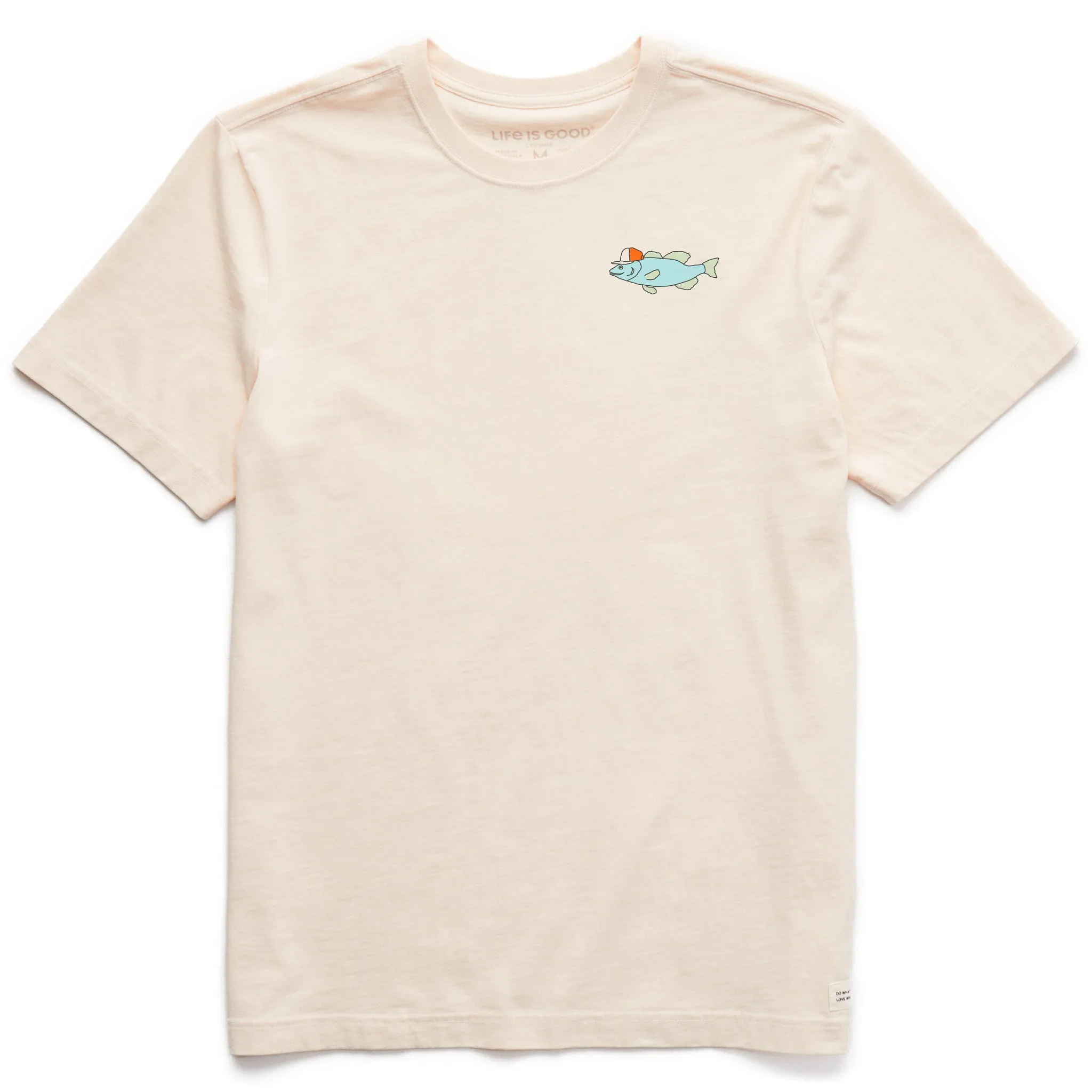 Men's Bert's Smile Fish Short Sleeve Crusher Tee sold by Life is Good