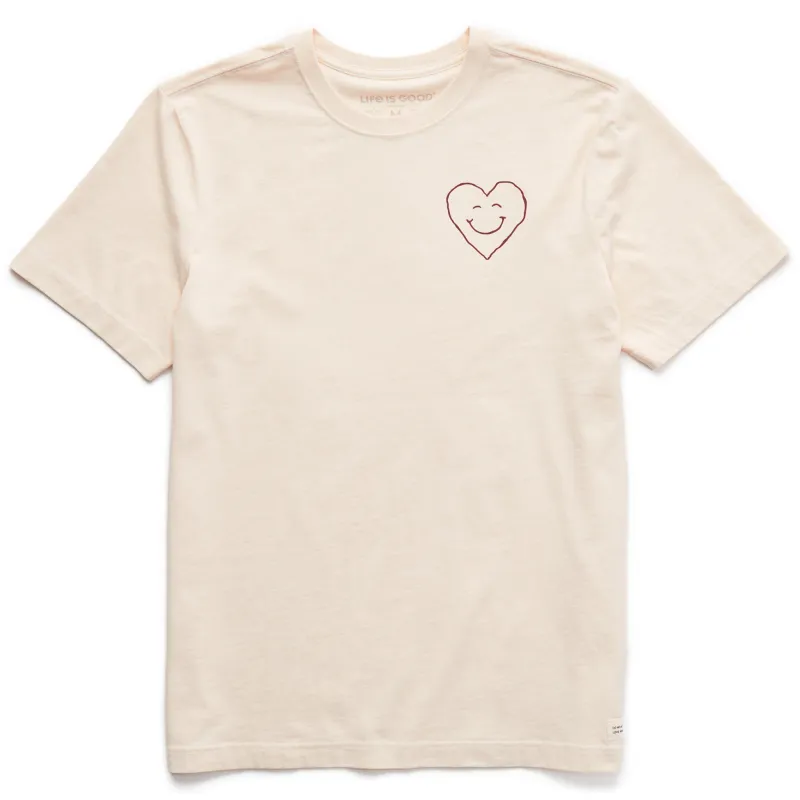 Men's Bert's Smile Heart Short Sleeve Crusher Tee sold by Life is Good