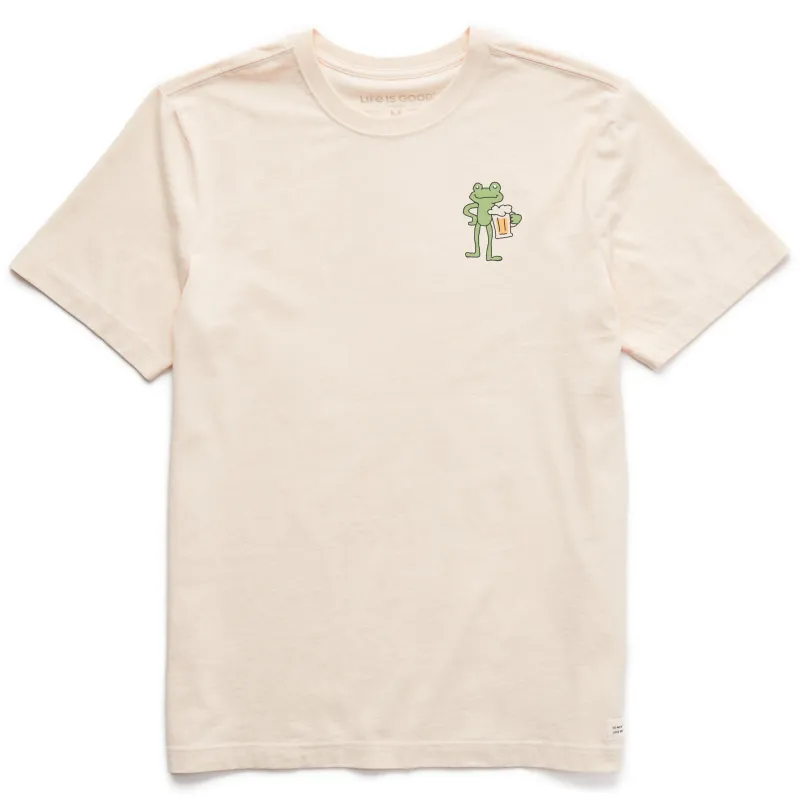 Men's Bert's Smile Frog Short Sleeve Crusher Tee sold by Life is Good
