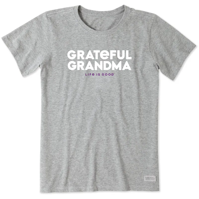 Women's Grateful Grandma Short Sleeve Crusher Tee sold by Life is Good