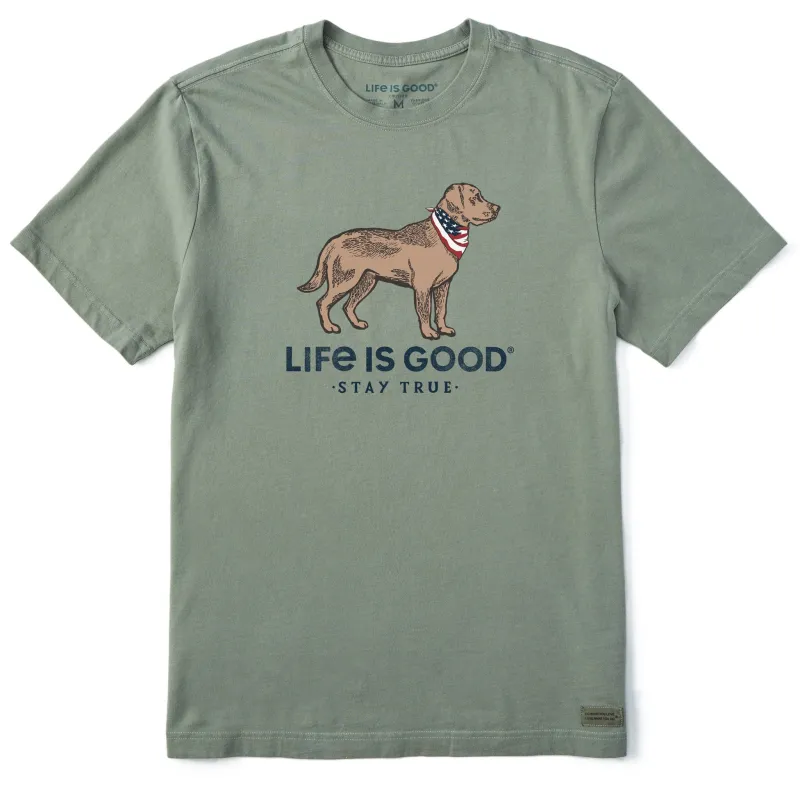 Men's Stay True Dog Short Sleeve Tee sold by Life is Good