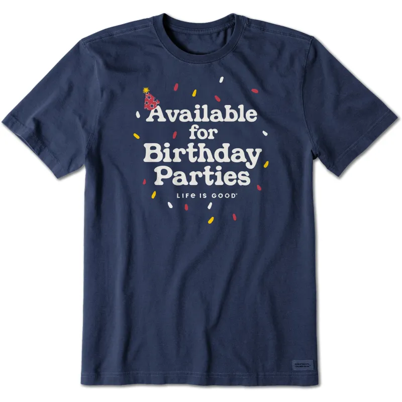 Men's Available for Birthday Parties Short Sleeve Tee sold by Life is Good