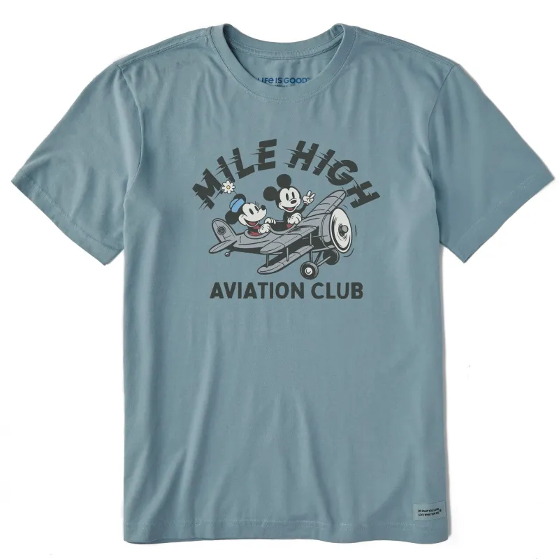 Men's Mile High Aviation Club Short Sleeve Crusher Tee sold by Life is Good
