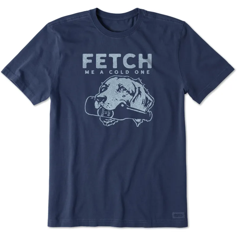 Men's Fetch Me a Cold One Short Sleeve Tee sold by Life is Good