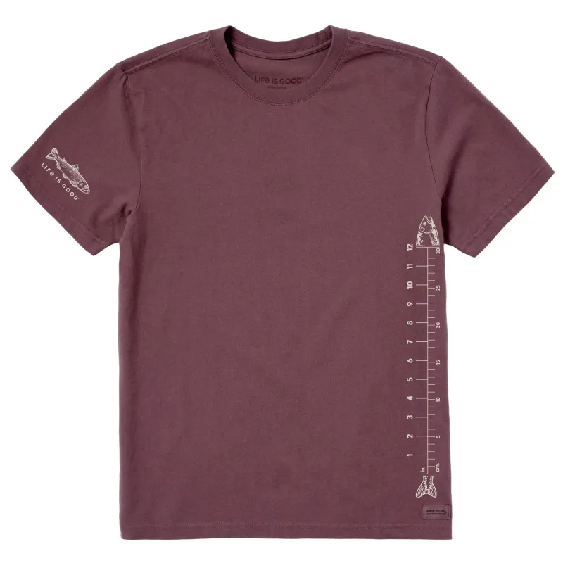 Men's Fish Ruler Short Sleeve Crusher Tee sold by Life is Good
