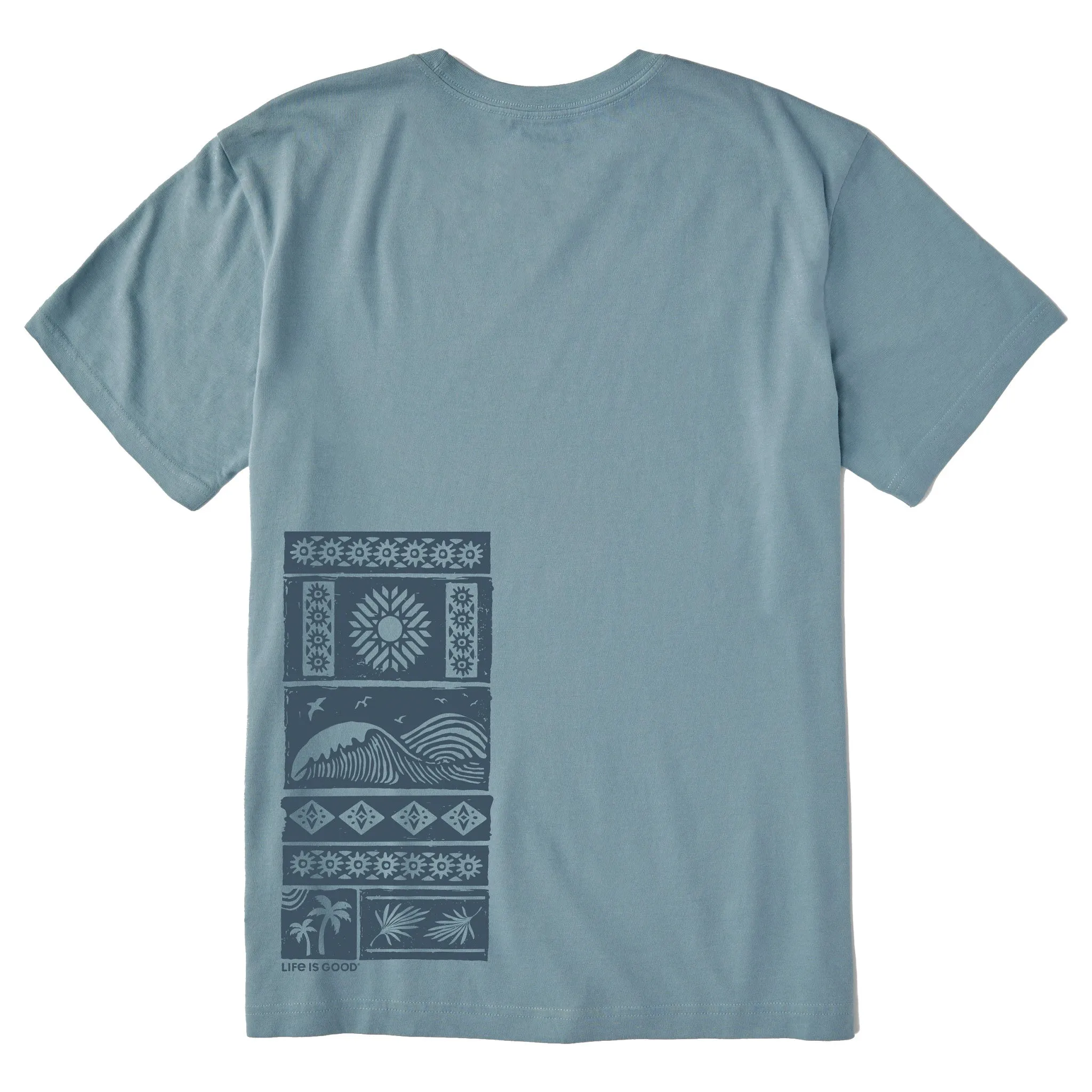 Men's Wave Woodblock Short Sleeve Crusher Tee sold by Life is Good product image thumbnail 2