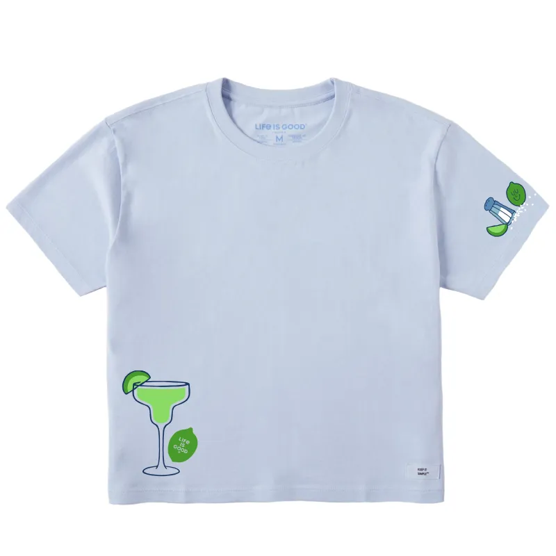 Women's Margarita and Lime Short Sleeve Crusher Boxy Tee sold by Life is Good
