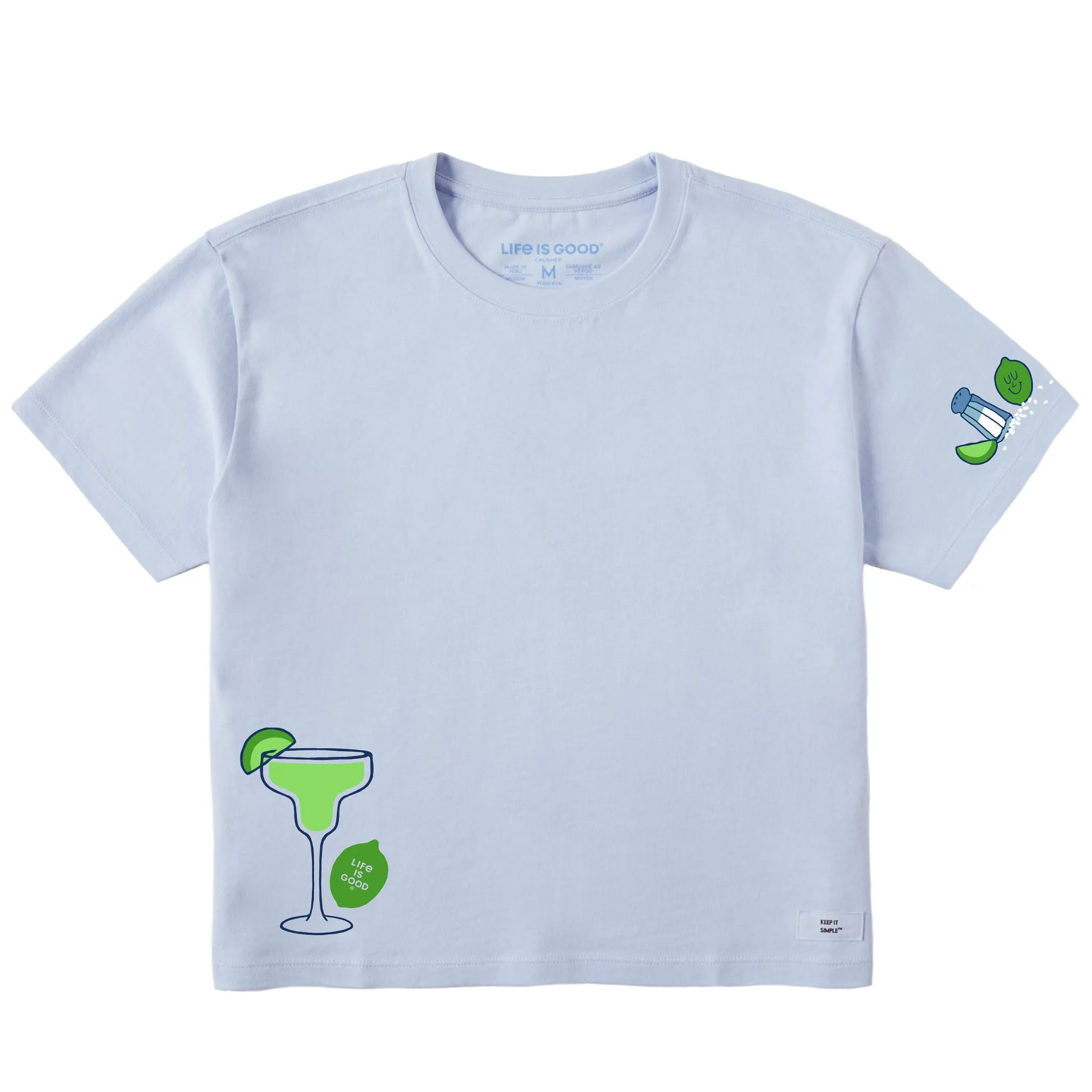 Women's Margarita and Lime Short Sleeve Crusher Boxy Tee sold by Life is Good