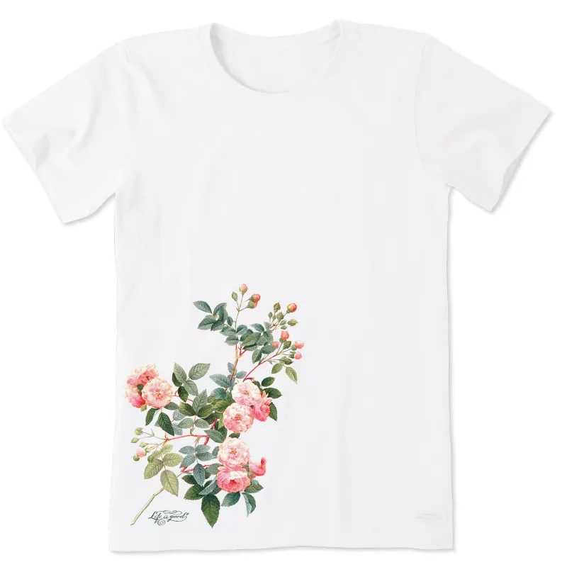 Women's Climbing Rose Garden Short Sleeve Crusher Tee made by Life is Good