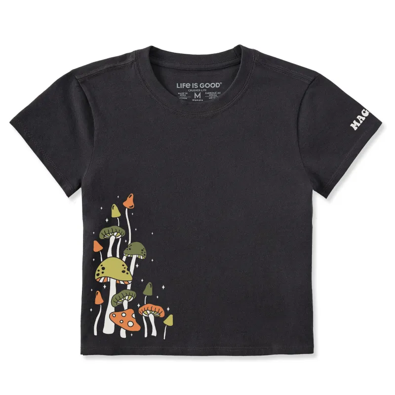 Women's Magical Mushrooms Crusher-LITE Shrunken Tee sold by Life is Good