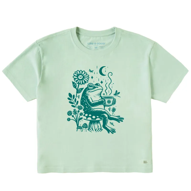 Women's Frog on Break Short Sleeve Crusher Boxy Tee sold by Life is Good