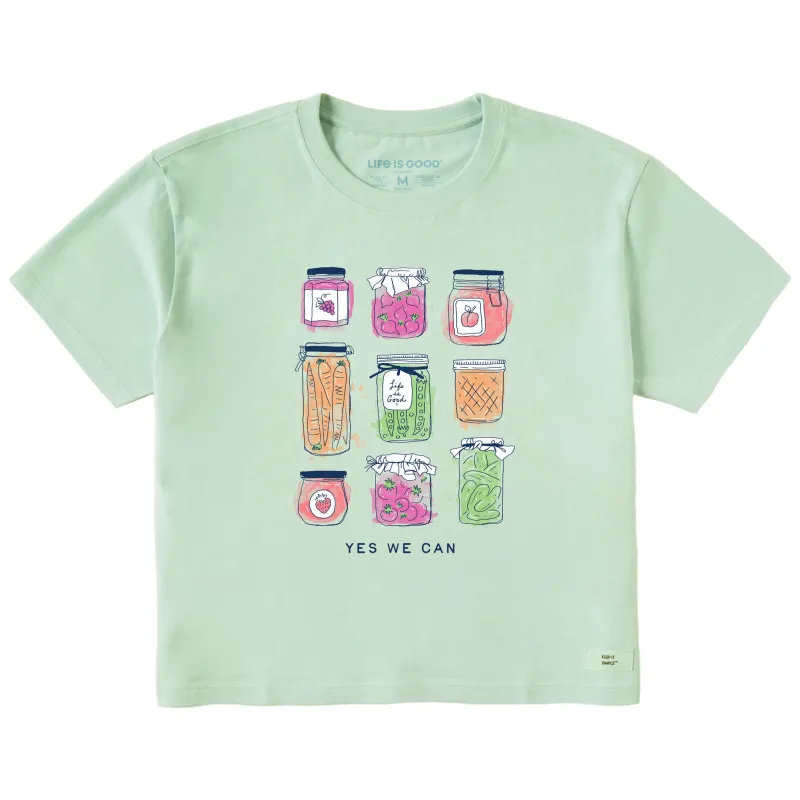 Women's Yes We Can Veggies Short Sleeve Crusher Boxy Tee sold by Life is Good