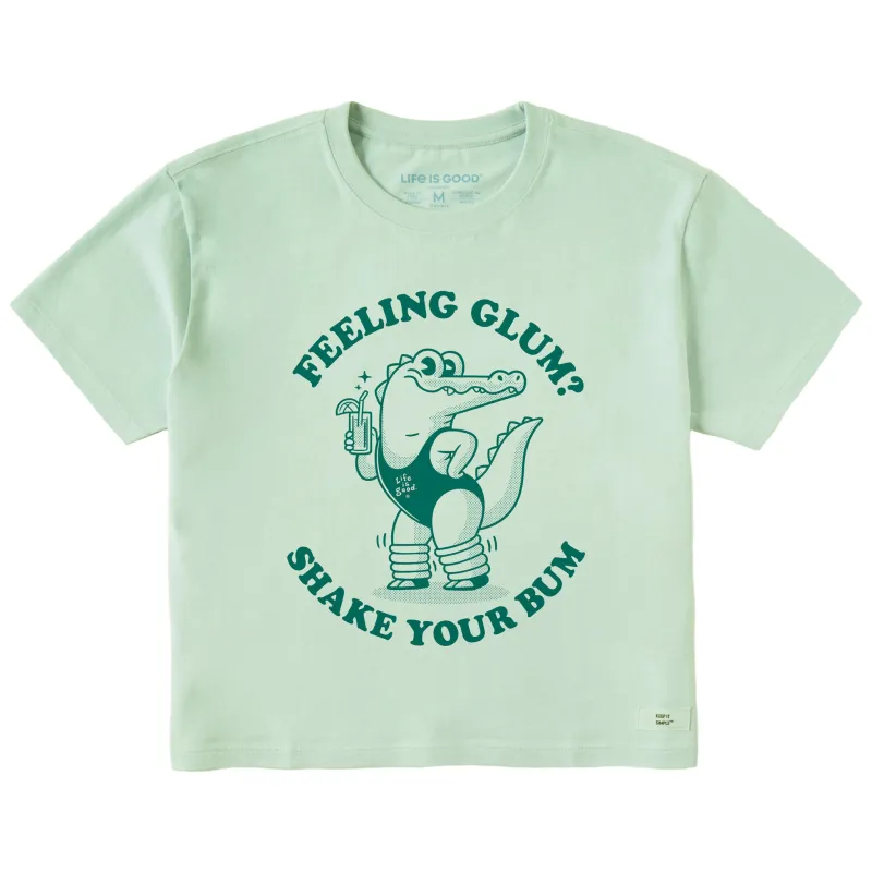 Women's Feeling Glum Crocodile Short Sleeve Crusher Boxy Tee sold by Life is Good