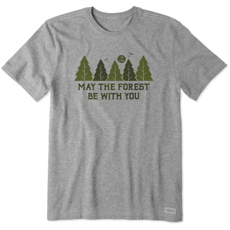 Men's May The Forest Be With You Short Sleeve Crusher Tee sold by Life is Good