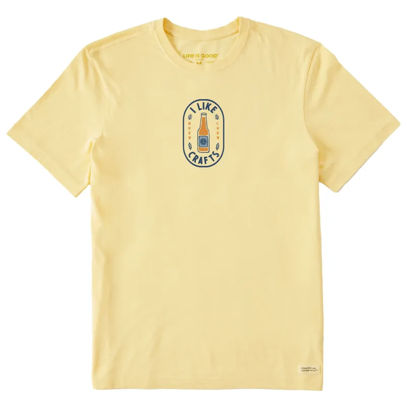 Men's I Like Crafts Label Short Sleeve Crusher-LITE Tee sold by Life is Good