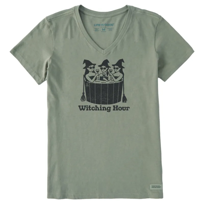 Women's Witching Hour Short Sleeve Crusher Vee sold by Life is Good