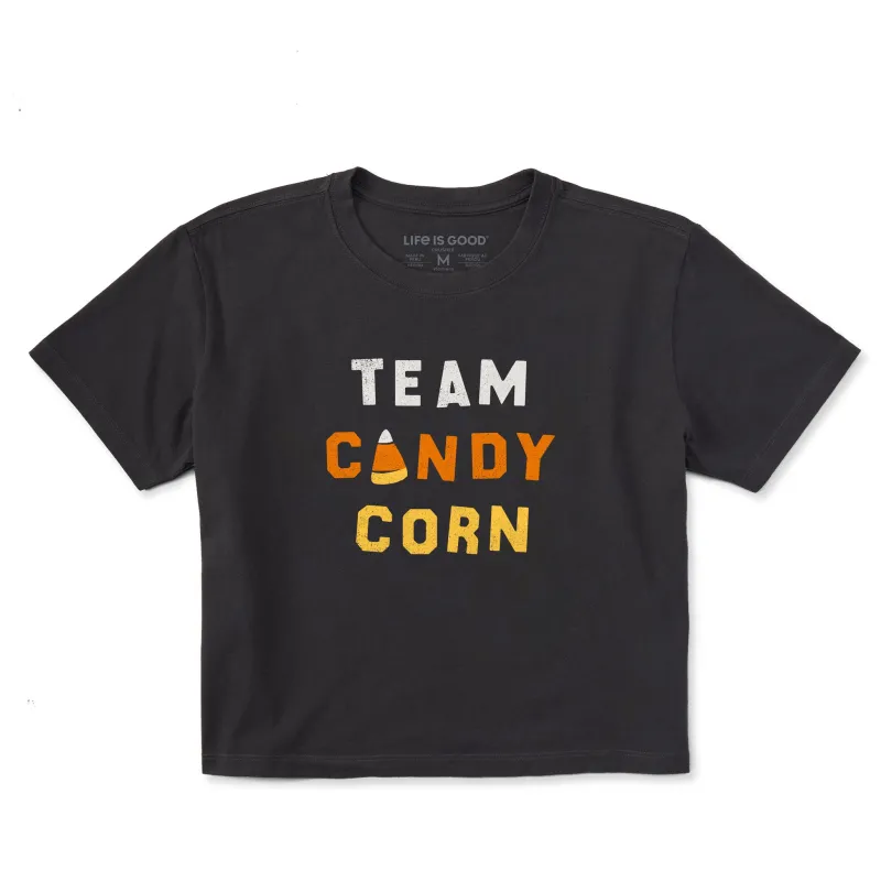Women's Team Candy Corn Short Sleeve Crusher Boxy Tee sold by Life is Good