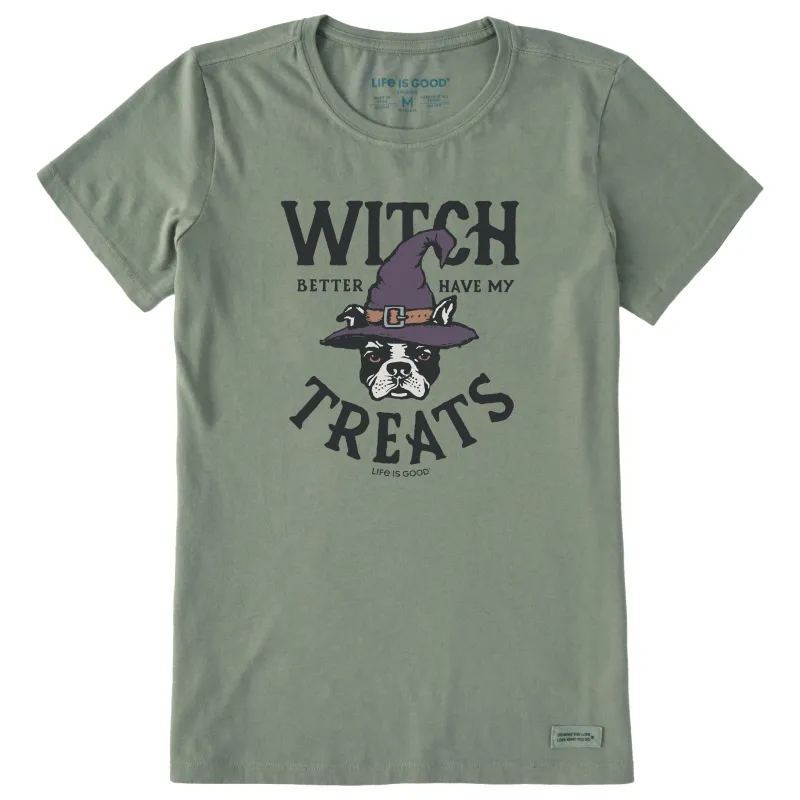 Women's Witch Better Have My Treats Short Sleeve Crusher Tee sold by Life is Good
