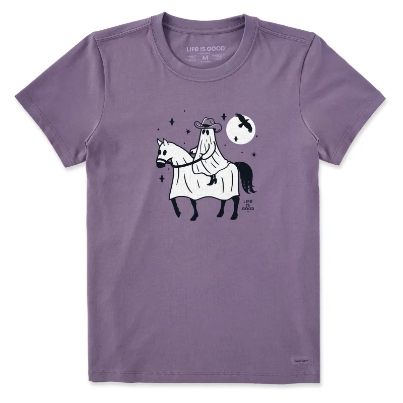 Women's Ghost Cowboy Short Sleeve Crusher Tee sold by Life is Good