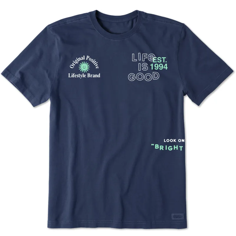 Men's OG Positive Lifestyle Brand Short Sleeve Crusher Tee sold by Life is Good