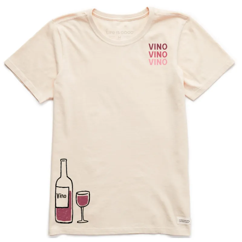 Women's Vino Pour Short Sleeve Crusher Tee sold by Life is Good