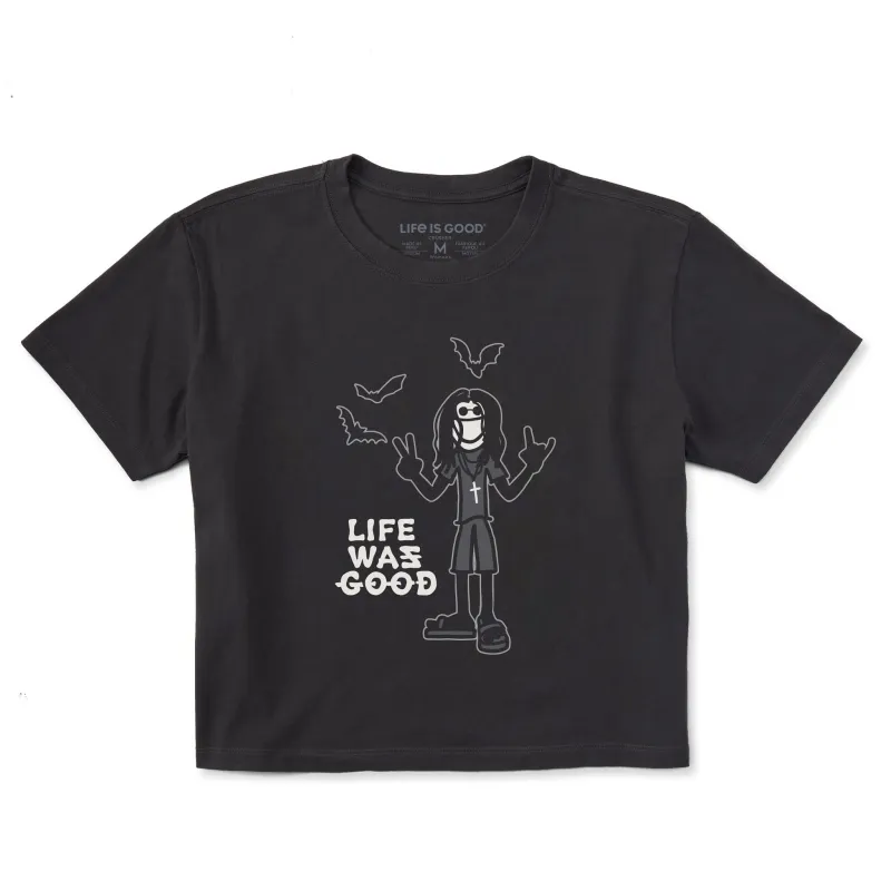 Women's Heavy Metal Life Was Good Short Sleeve Crusher Boxy Tee sold by Life is Good